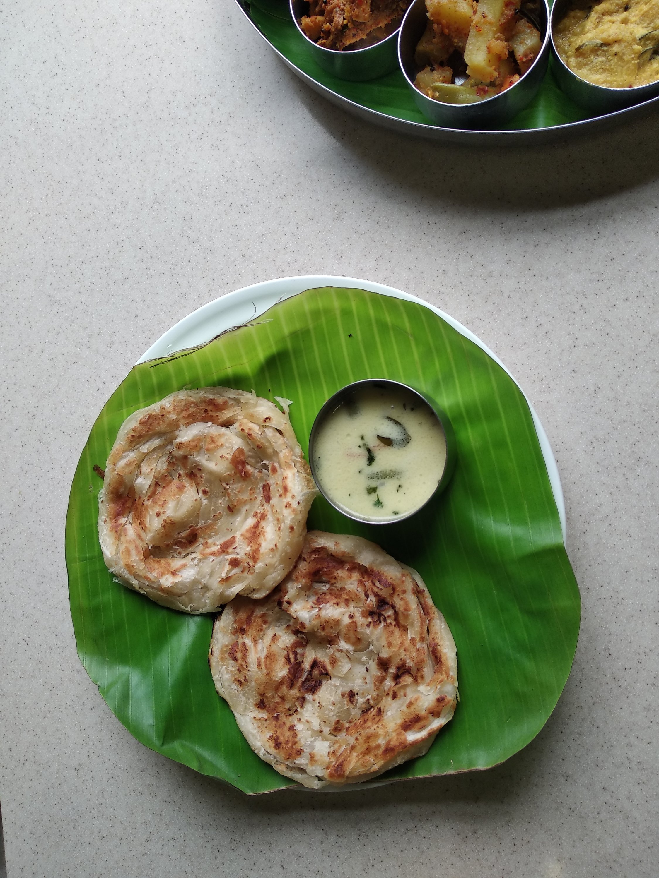 Malabar parotta veg moilee